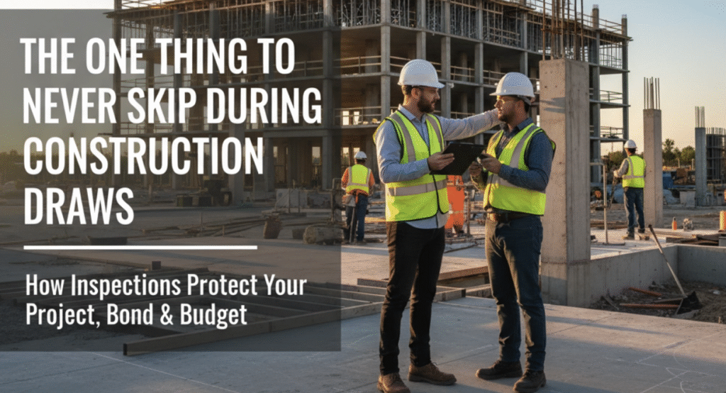 The One Thing to Never Skip During Construction Draws: How Inspections Protect Your Project, Bond & Budget